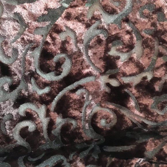 Ilyza Burn out velvet dark plum top Vtg Y2K - Picture 8 of 10